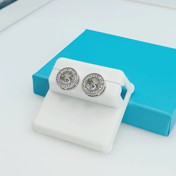 "925 Sterling Silver CZ Beautiful Earrings for Women, 1USPAR4192 - Picture 10 of 11